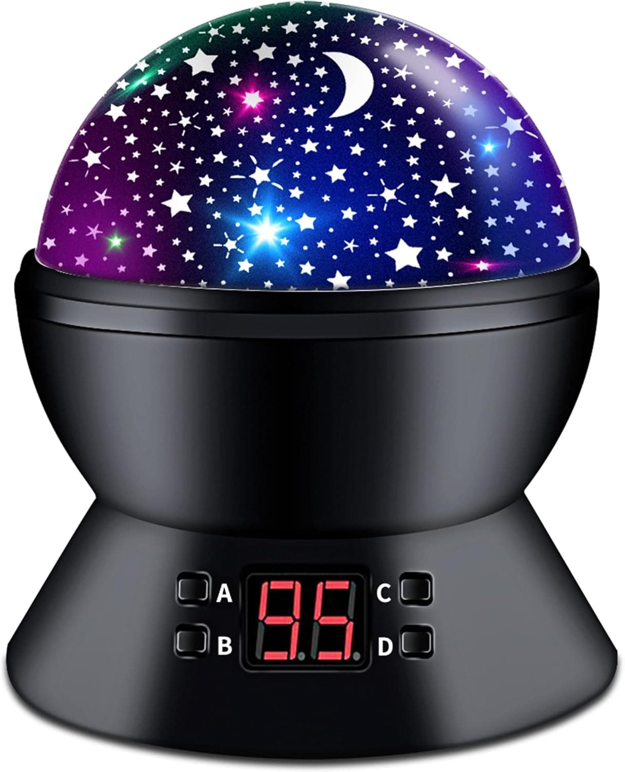 Star Projector Night Light for Kids Bedroom Ceiling Baby Starry Sky Night Lamp with Timer and Rotating Birthday Gifts for Boys Girls Toddlers Black