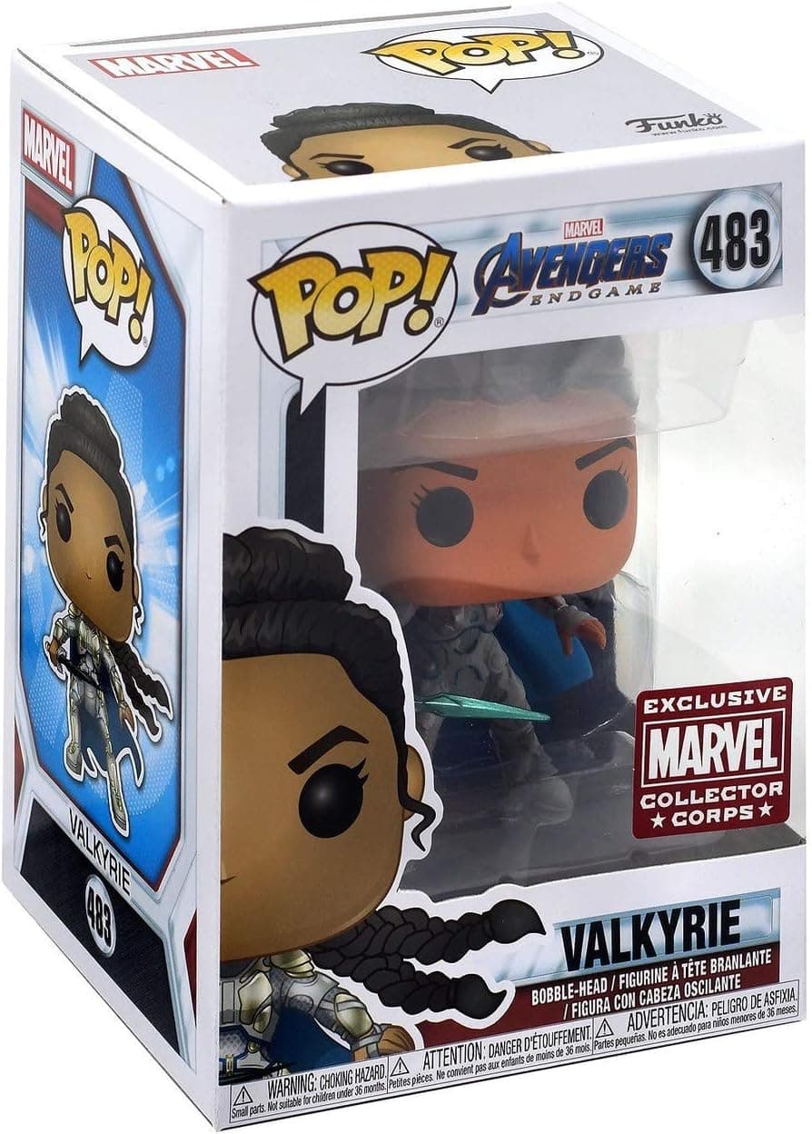 POP! Marvel Avengers Endgame #483 Valkyrie Exclusive Collector Corps Bobble-Head Figure