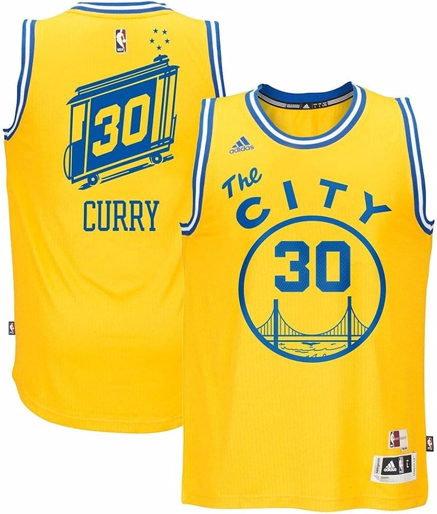 adidas Stephen Curry Golden State Warriors Gold Hardwood Classic Jersey