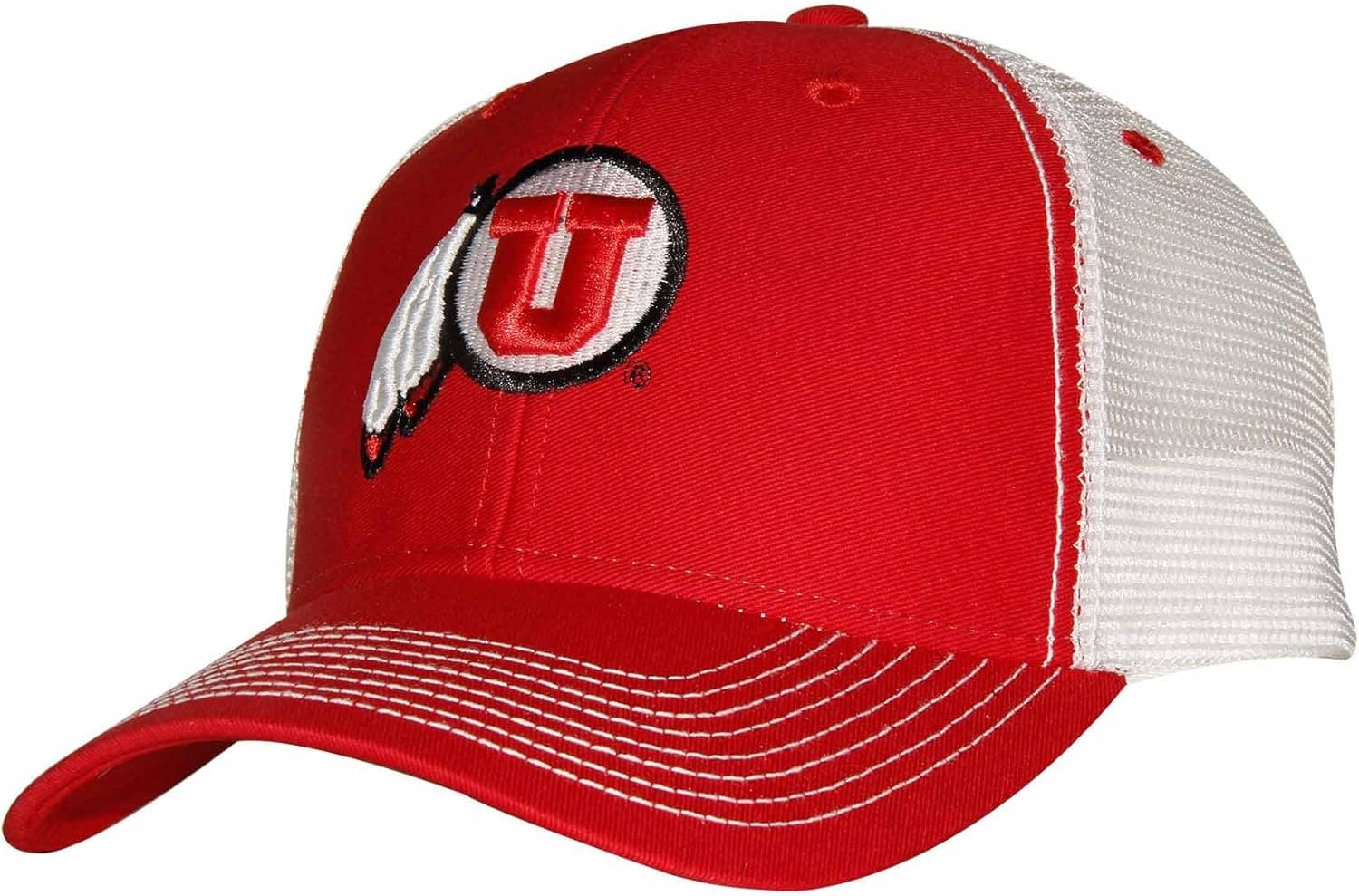 Ouray Sportswear NCAA Utah Utes Sideline Cap, Red/White