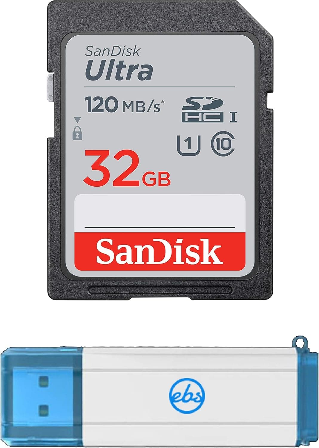 SanDisk 32GB Ultra SDHC Memory Card Works with Kodak PIXPRO Astro Zoom AZ252, AZ251, AZ401 Camera UHS-I Class 10 (SDSDUN4-032G-GN6IN) Bundle with Everything But Stromboli 3.0 Memory Card Reader