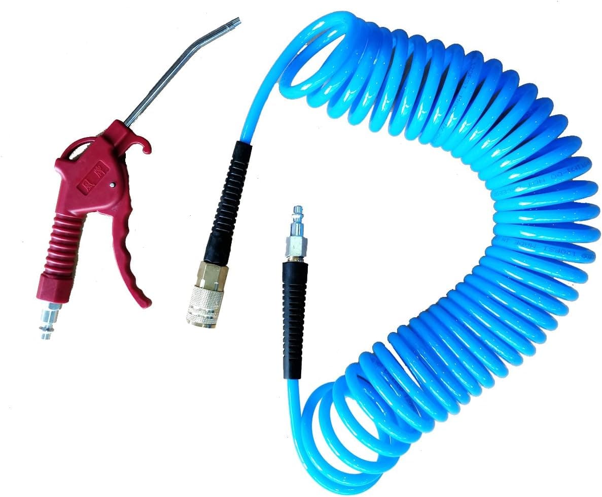 Dynamic Power PU Braided Air Hose 1/4 inch by 25 Feet (6.5mml.D. by 7.5 M) 200PSI. D-PU14-25