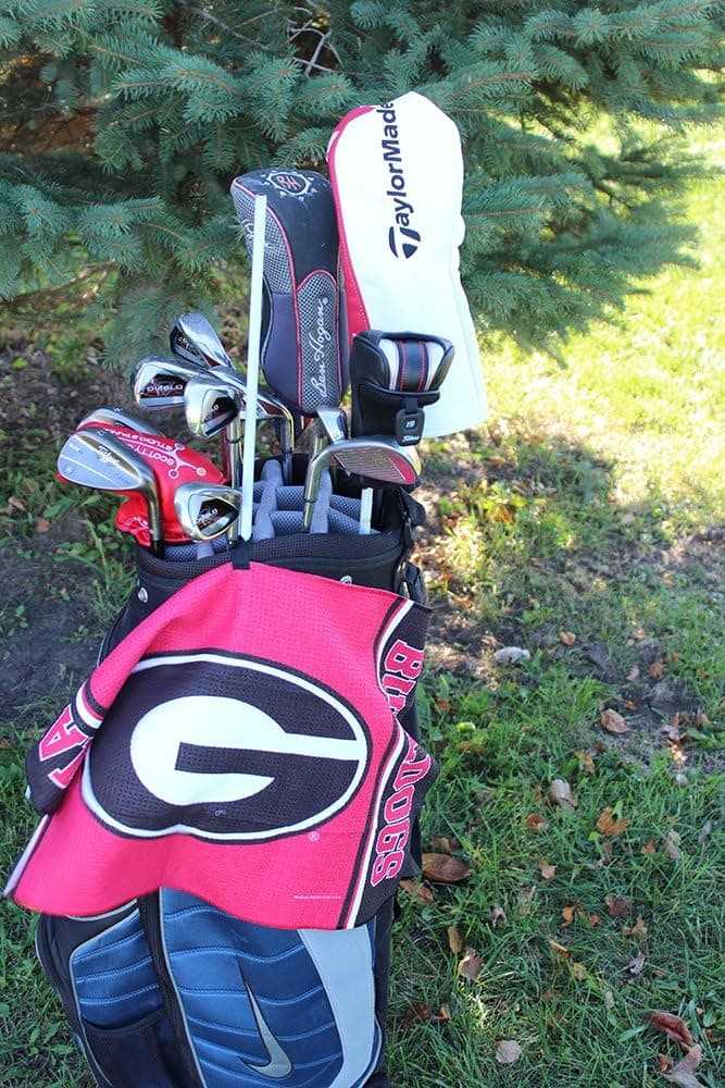 Luxury Waffle Weave Collegiate Golf Towel and Center Loop | Perfect For Golf Balls, Golf Bags, or as a Hand Towel | Support Your Favorite NCAA College Team | Ultra-Soft Fabric | 14”x24 -Unavailable