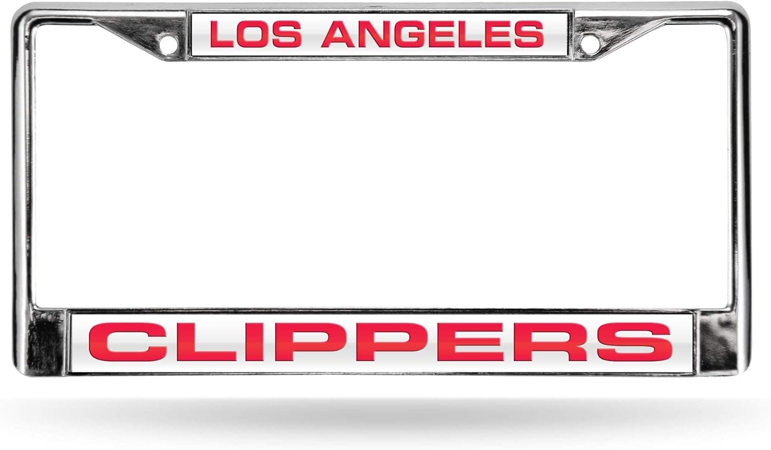 Rico Industries NBA Unisex-Adult Laser Cut Inlaid Standard Chrome License Plate Frame