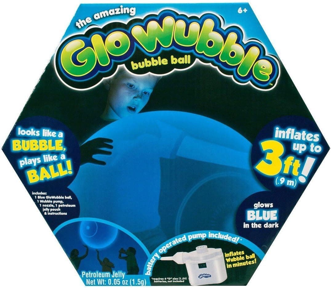 The Amazing Glo Wubble Bubble Glows Blue in the Dark