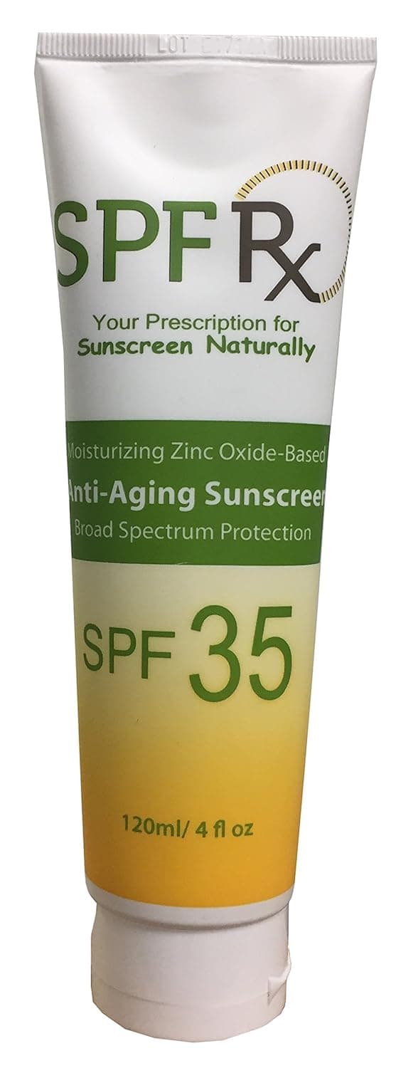 SPF Rx SPF 35 Anti-Aging Sunscreen, Moisturizing Zinc Oxide Based (4 oz)