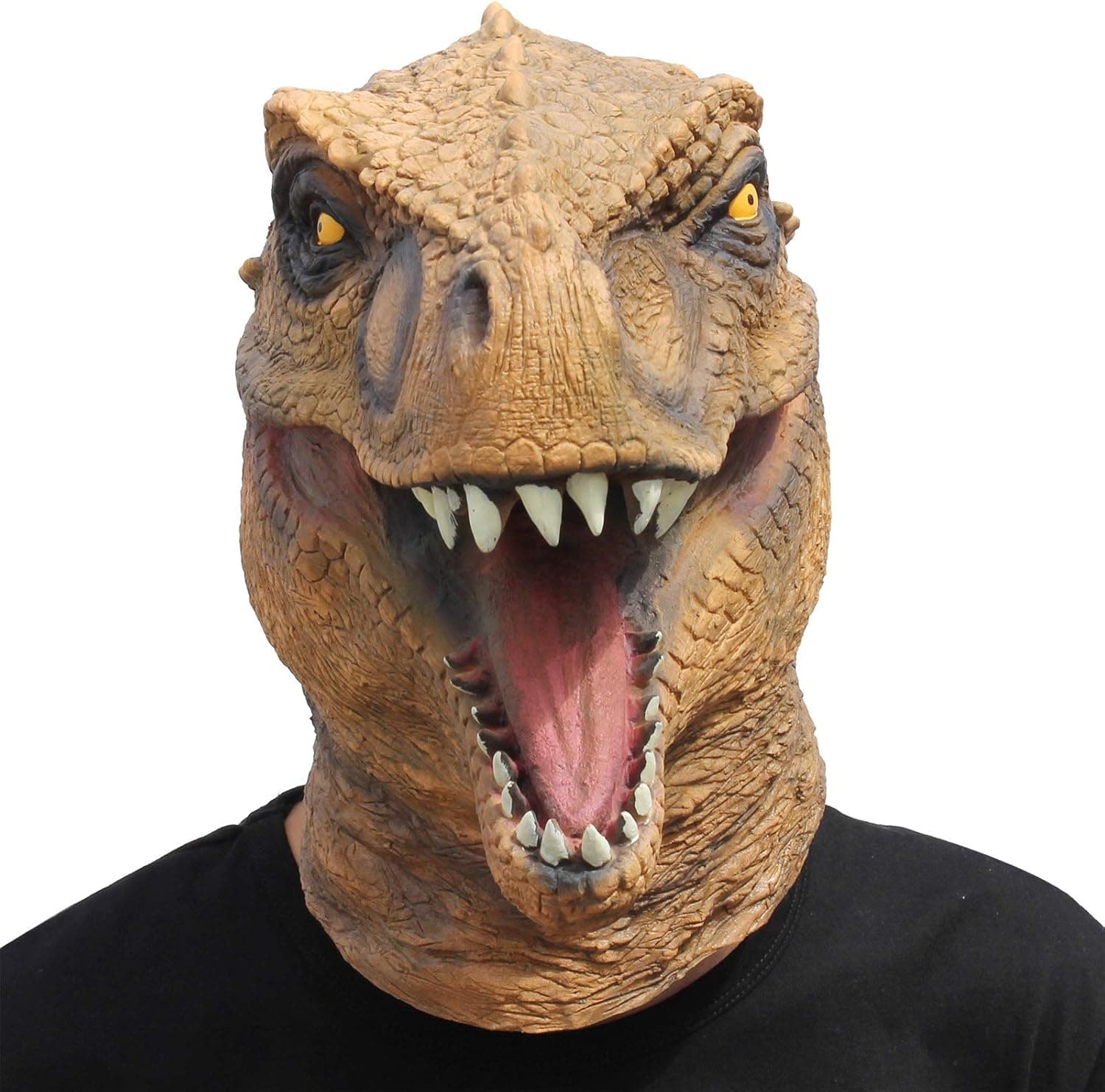 CreepyParty Dinosaur Head Maks Novelty Halloween Costume Party Animal Jurassic Full Head Latex Mask