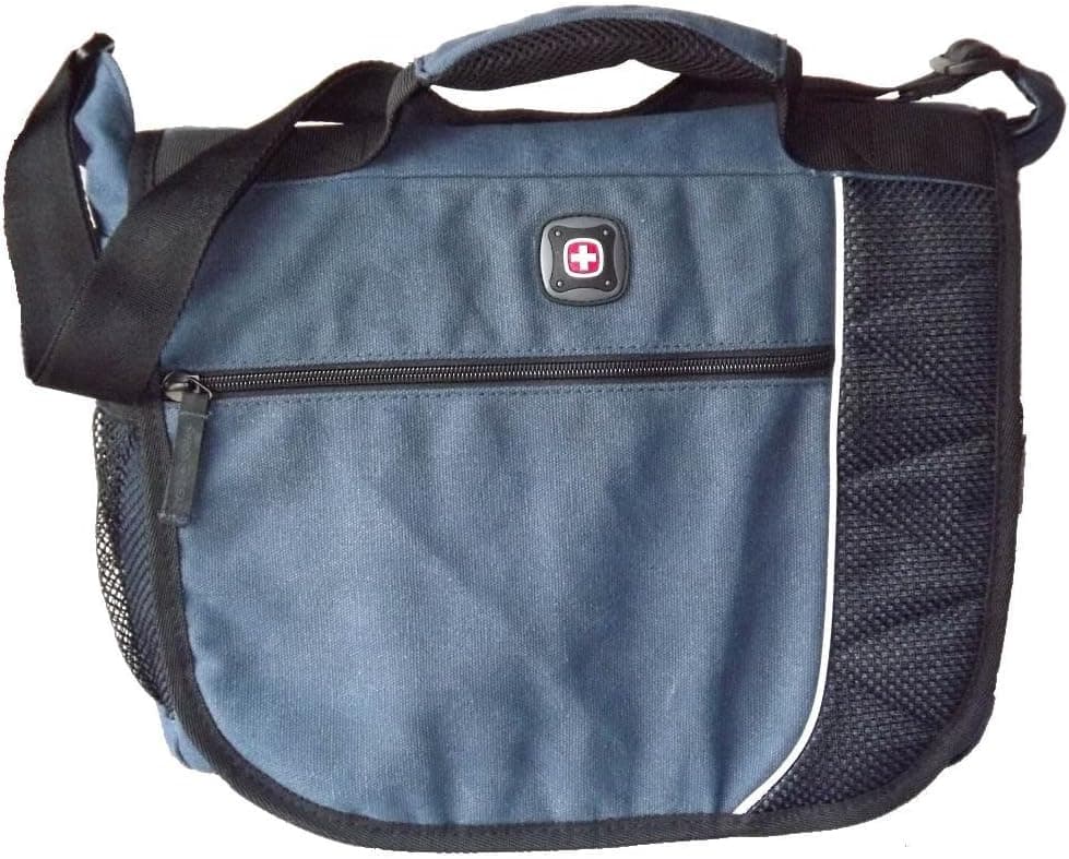 SwissGear Earth Messenger Computer Laptop Ipad Case Blue NWT