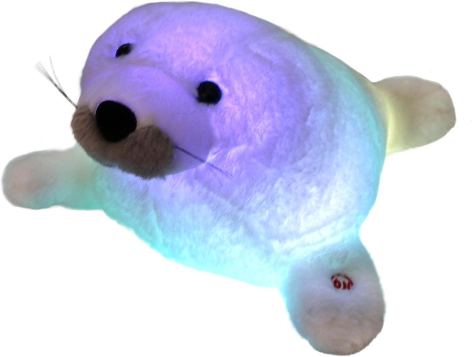 Athoinsu Light up Sea Lion with LED Night Light Soft Plush Toy Ocean Life Species Throw Pillow Christmas Thanksgiving Day Gifts for Kids Toddlers, 17''