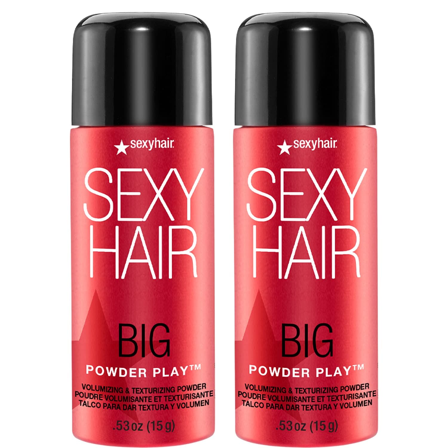SexyHair Big Powder Play Volumizing & Texturizing Powder | Colorless on Hair | Fragrance Free | Instant Lift Count of 2 (Pack of 1)