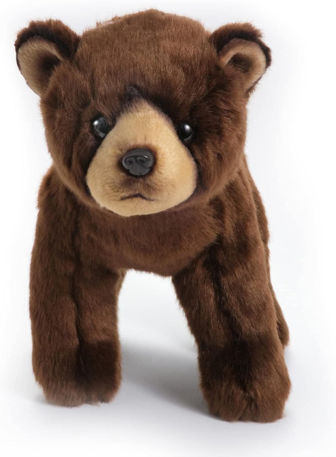 Bearington Grizby The Brown Bear: 13 Inches Tall, Realistic Plush Stuffed Animal Toy with Ultra-Soft Fur, Premium Fill, Expressive Face and Floppy Body; Great Gift for Animal Lovers of All Ages