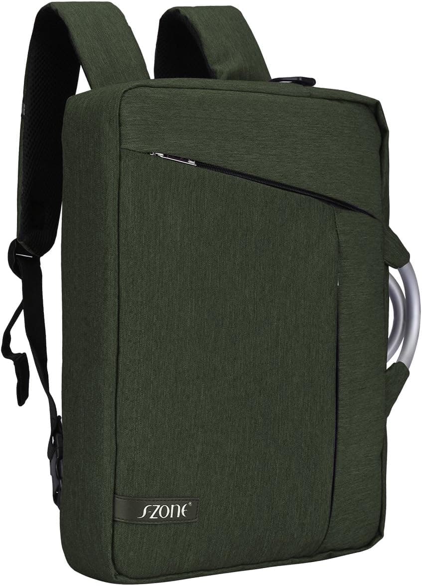 S-ZONE Laptop Briefcase Backpack Convertible Laptop Briefcase Backpack