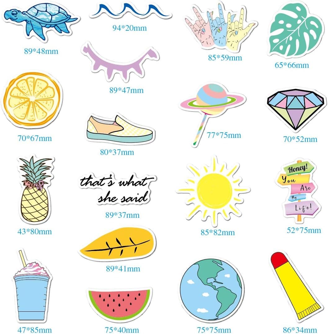 VSCO Stickers for Water Bottles 35 Pack With a Beautiful Box,Cute,Waterproof,Aesthetic,Trendy Stickers for Teens,Girls Perfect for Waterbottle,Laptop,Phone