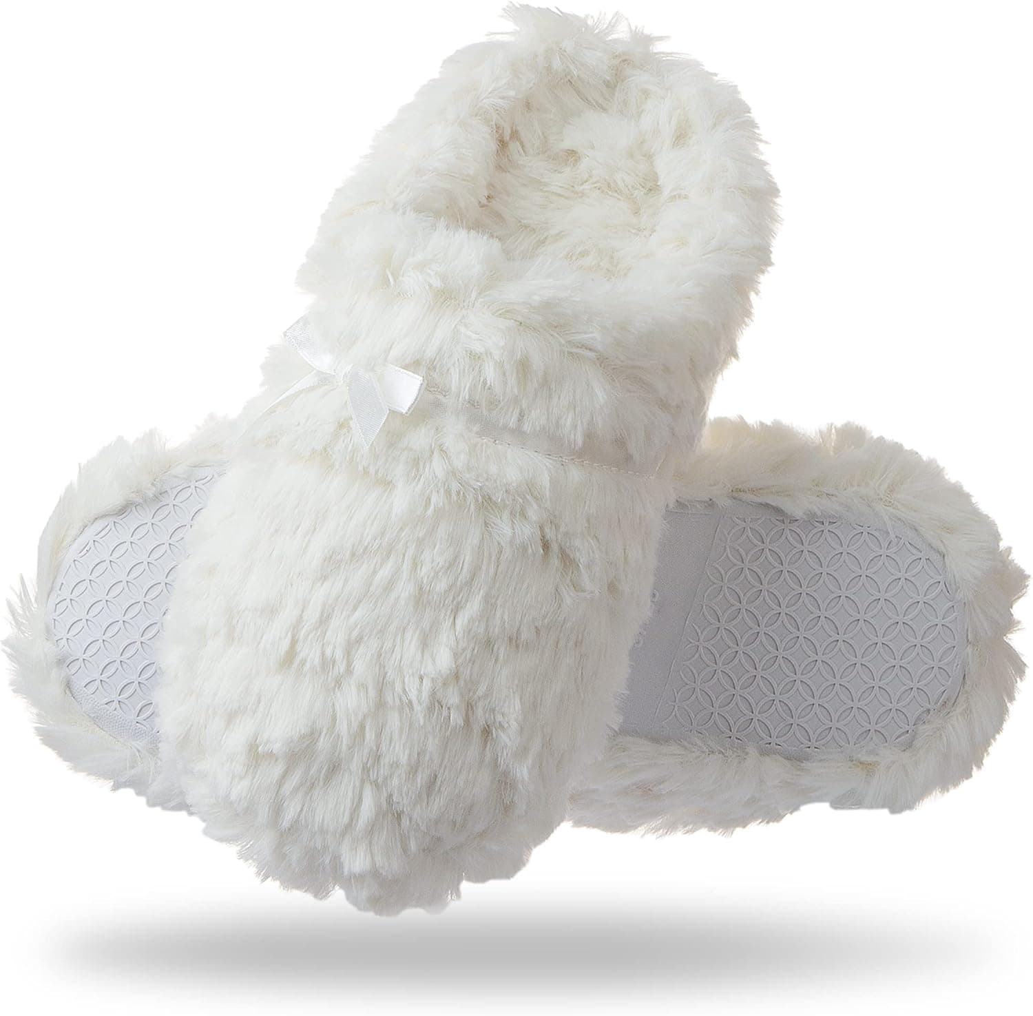 Tofern Womens Slippers Memory Foam Fluffy House Slippers Winter Warm Cozy Womens House Shoes Non-Slip Sole US Size 4-9