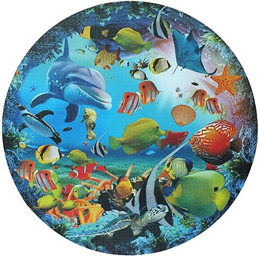 3T6B 1000 Pieces Jigsaw Puzzle, Ocean Dream Jigsaw Puzzle Ocean World Kids Jigsaw Puzzle Games