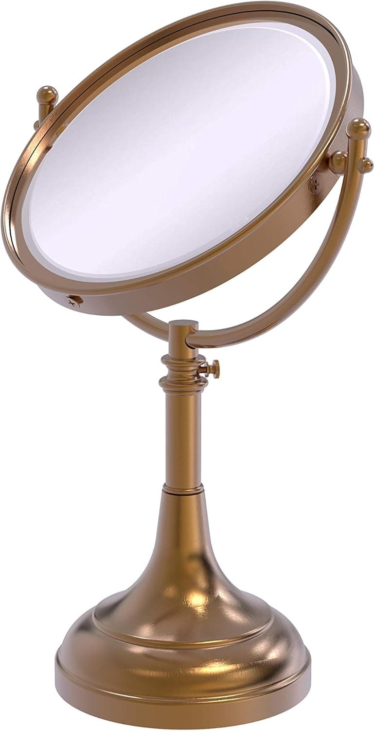 Allied Brass DM-1/3X-BBR 8-Inch Mirror with 3x Magnification, 17-23-1/2-Inch H, Brushed Bronze