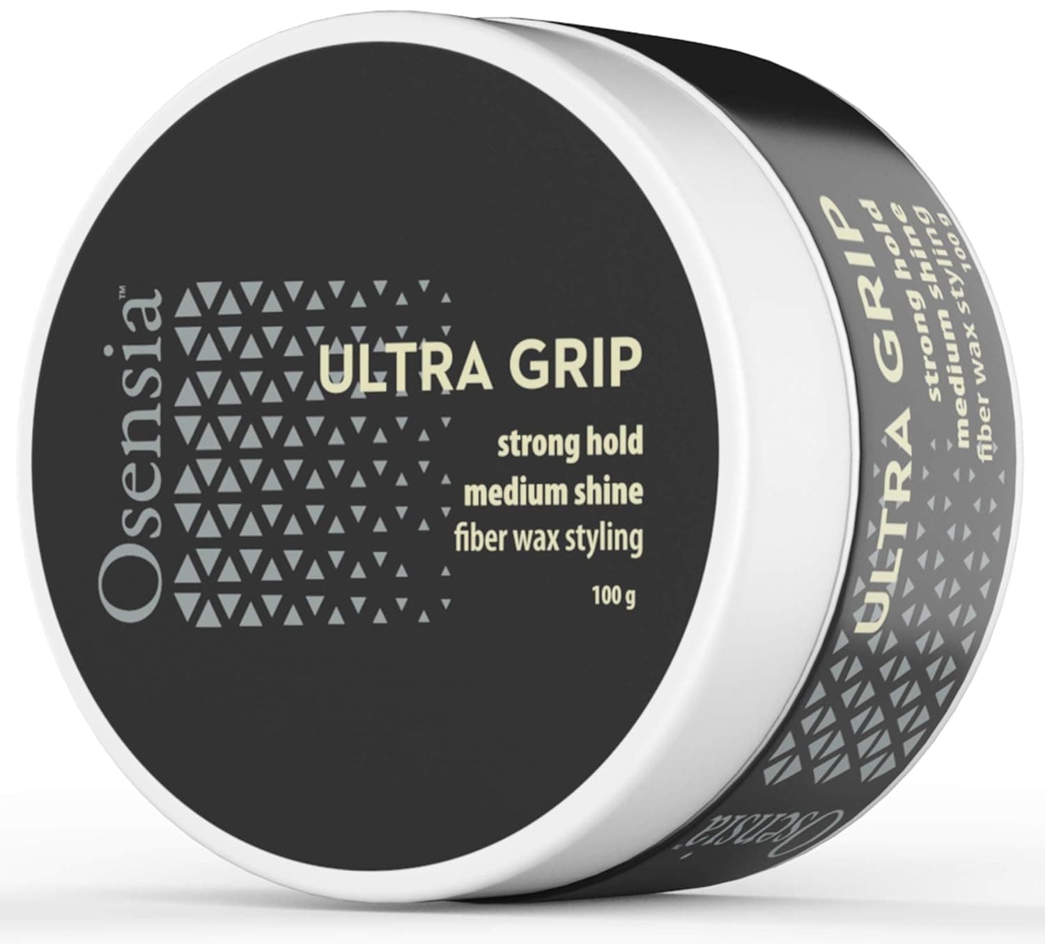 Fiber Hair Wax - Firm Hold Styling Cream with Medium Shine Satin Finish - Adds Texture to Long or Short Hair - Alcohol and Paraben Free Mens Styling Paste with Essential Oils by Osensia, 3.4 Ounces