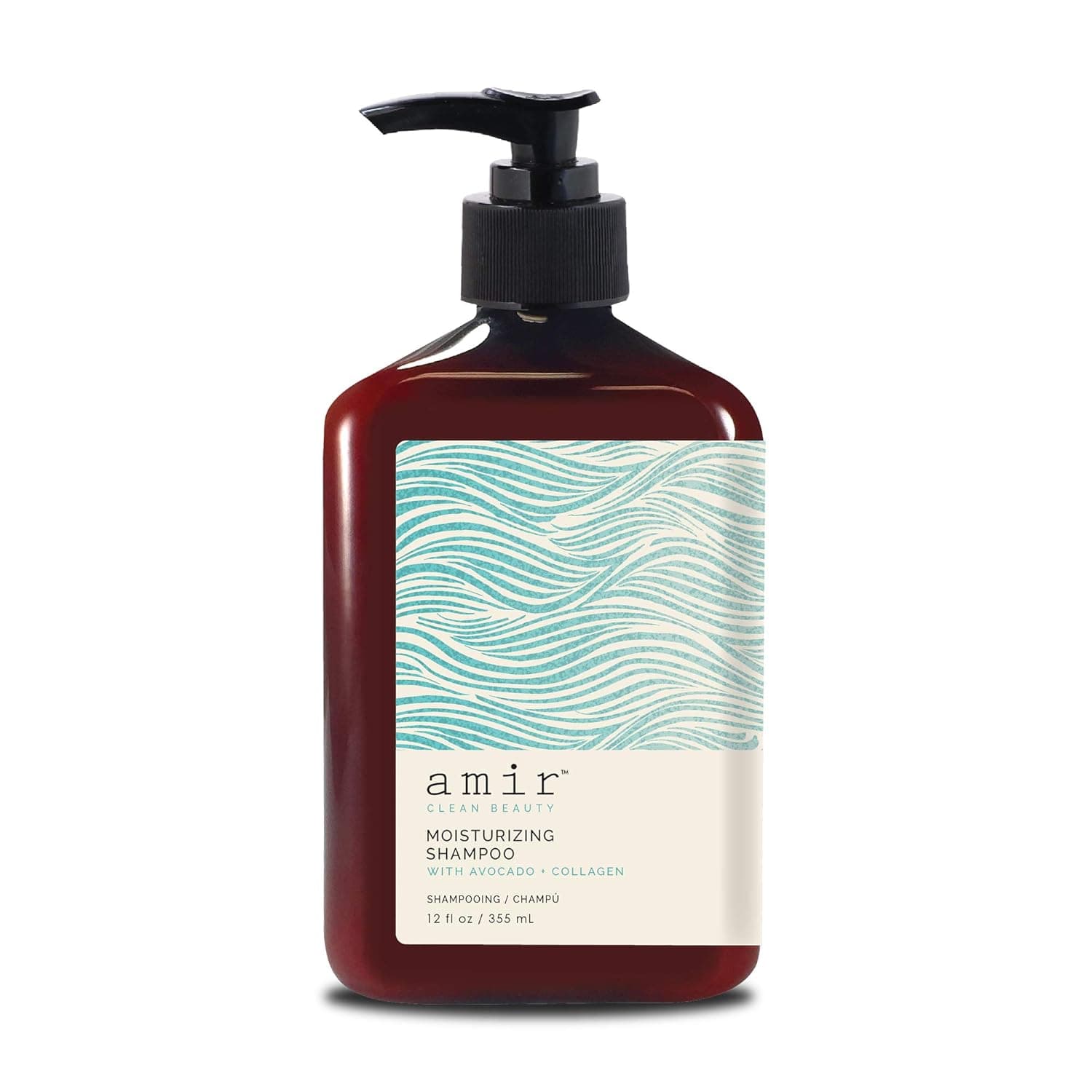Amir Clean Beauty Moisturizing Shampoo with Avocado & Collagen, 2 sizes