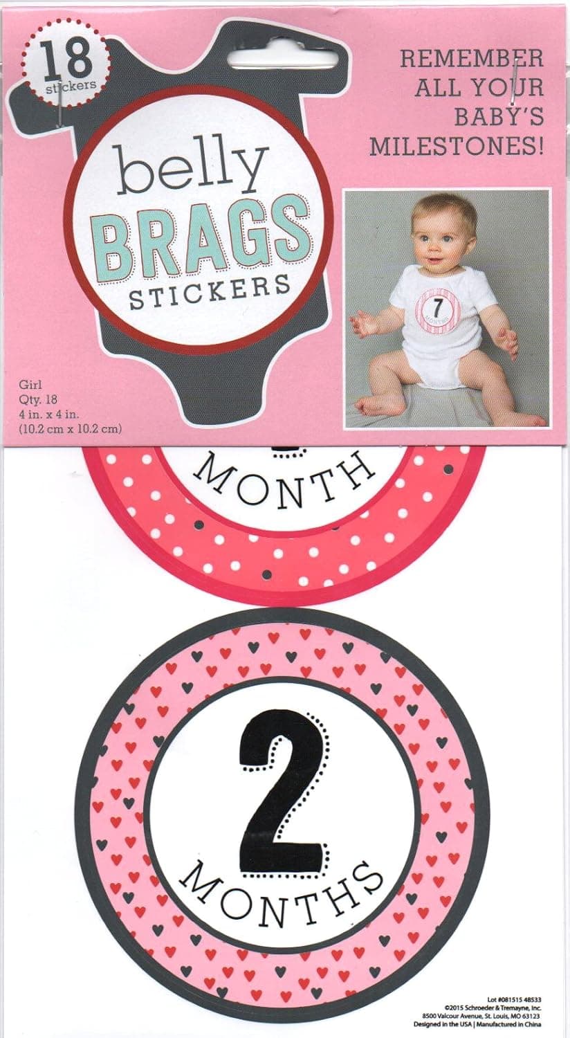 Belly Brags Stickers for Girls