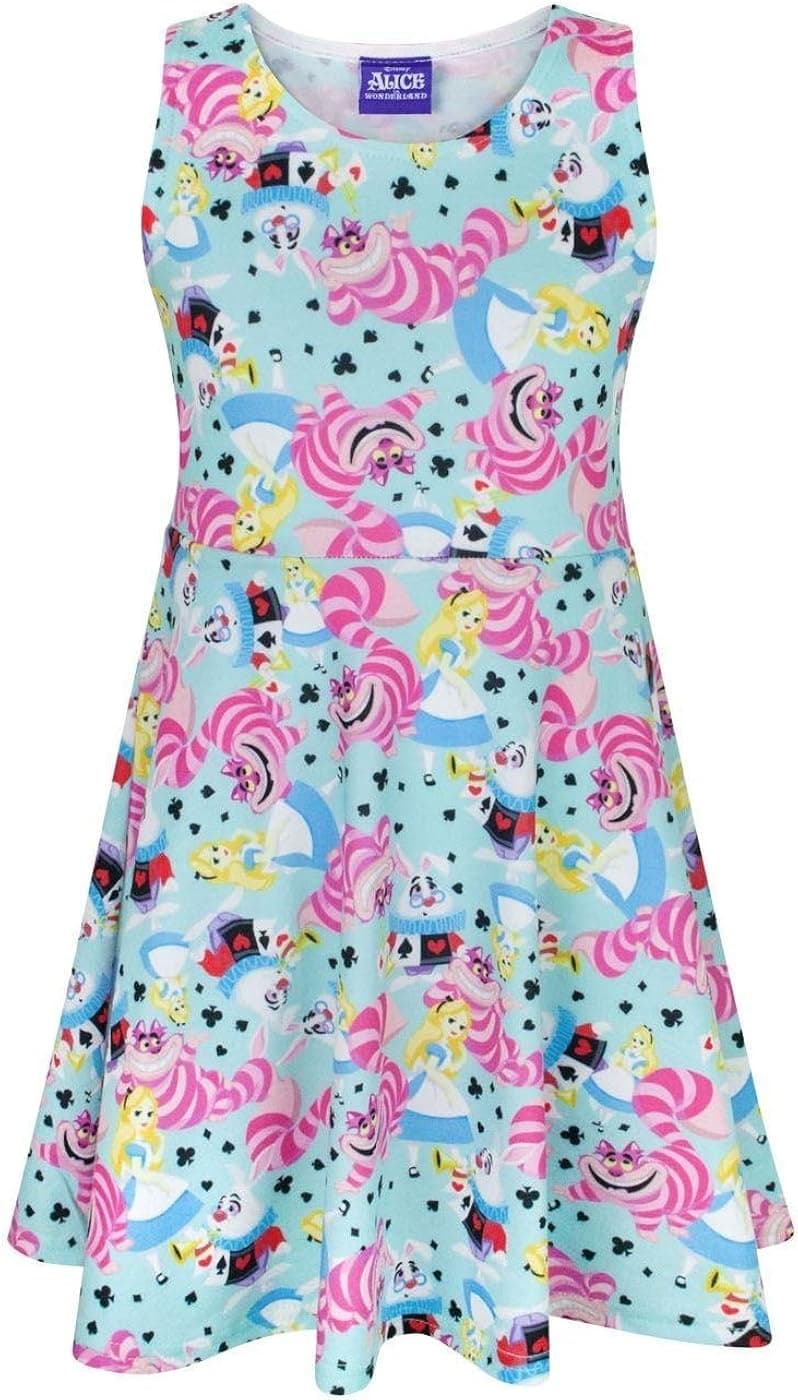 Disney Alice in Wonderland Girls Skater Dress