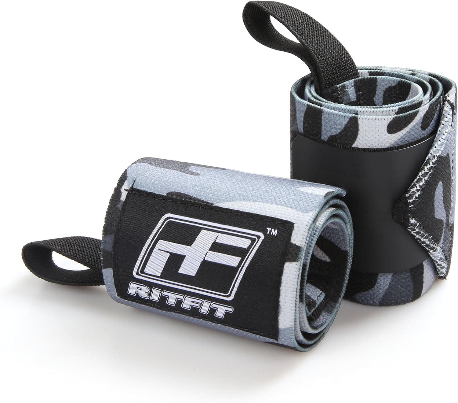 RitFit 20" Wrist Wraps, Premium Quality, Strong Fastening Straps, Thumb Loops,Maximize Your Weightlifting, Powerlifting, Bodybuilding & Strength Training