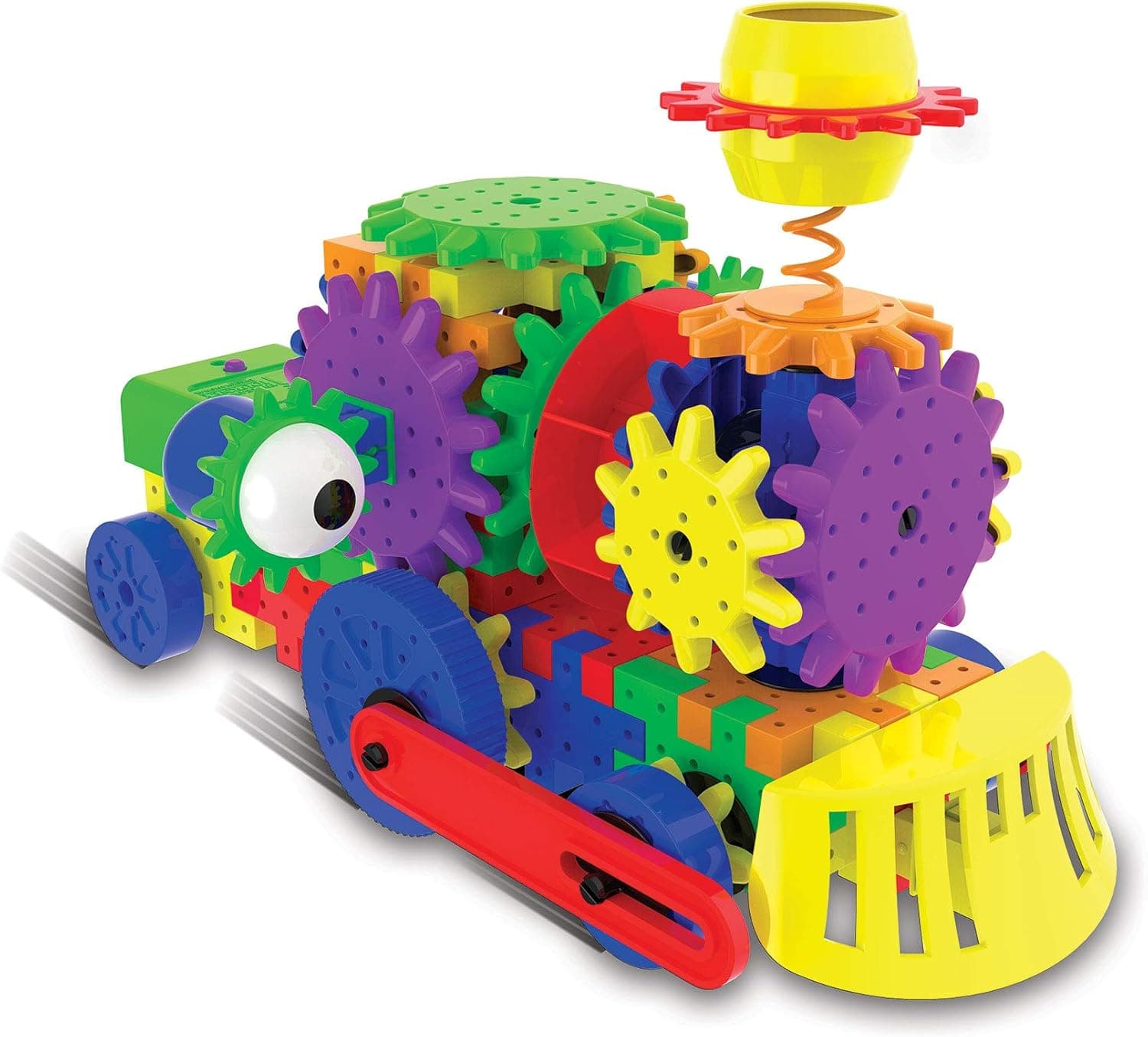 The Learning Journey Techno Gears STEM Construction Set - Crazy Train (60+ pieces) - Learning Toys & Gifts for Boys & Girls Ages 6 Years and Up