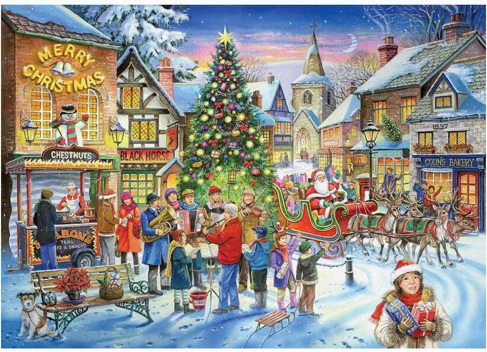 1000 Pieces Jigsaw Puzzle Christmas Pictures Early Education (D)