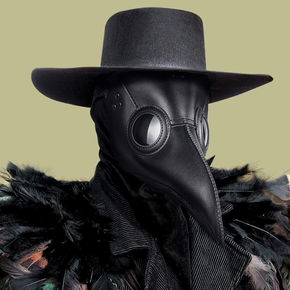Halloween Plague Doctor Mask for Adults - Scary Long Nose Beak Bird Cosplay Steampunk Mask Halloween Plague Doctor Mask for Kids Men Women Halloween Creepy Plague Doctor for Masquerade Decoration