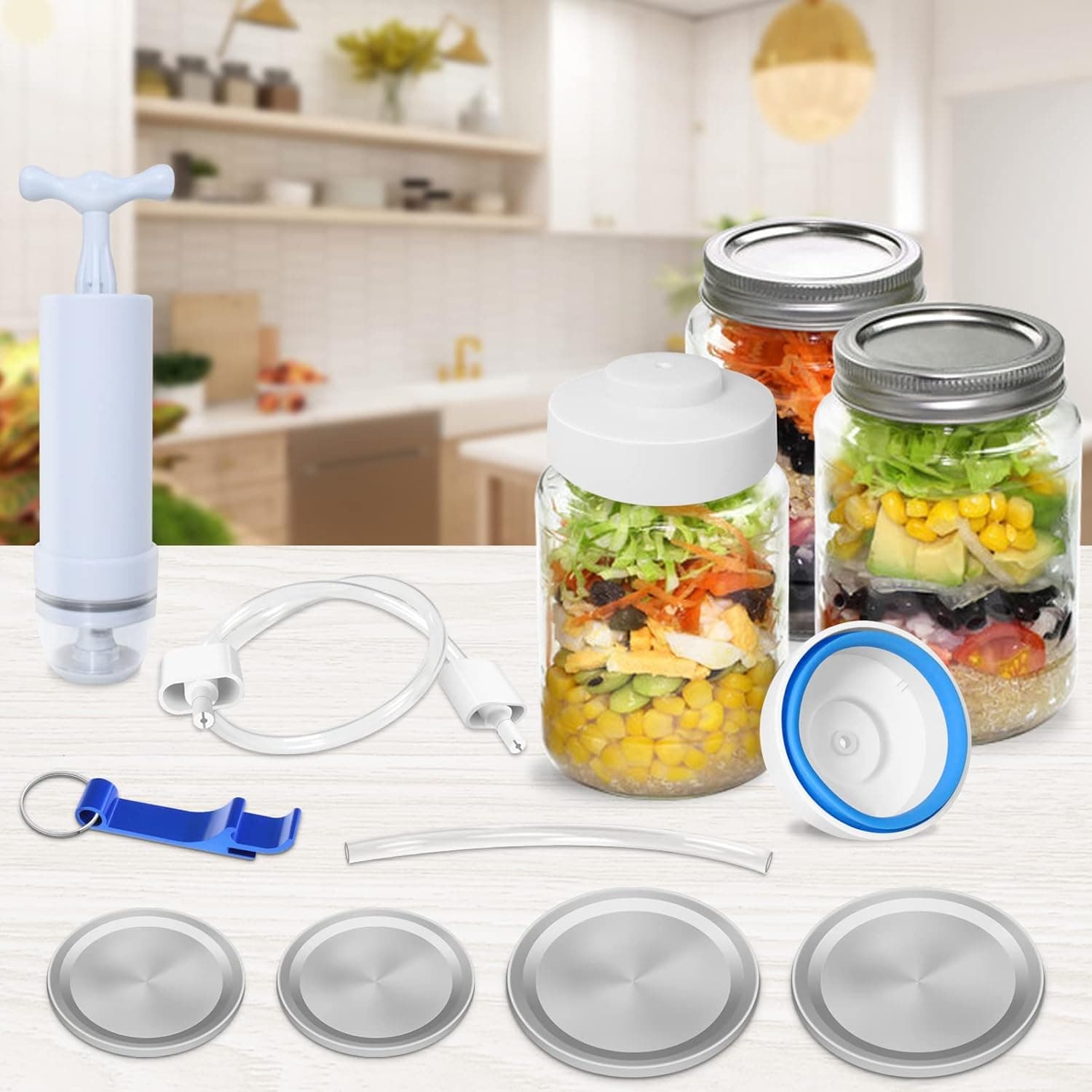Mason Jar Vacuum Sealer - Keep Your Food Fresh and Delicious