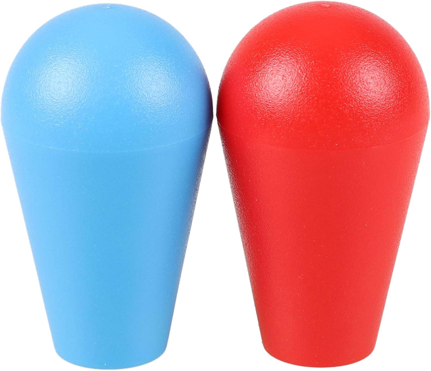 EG STARTS 2X Arcade American Type Ellipse Oval Ball Head Joystick Top Handles for Pac Man Arcade1up Cabinet (Red & Blue)