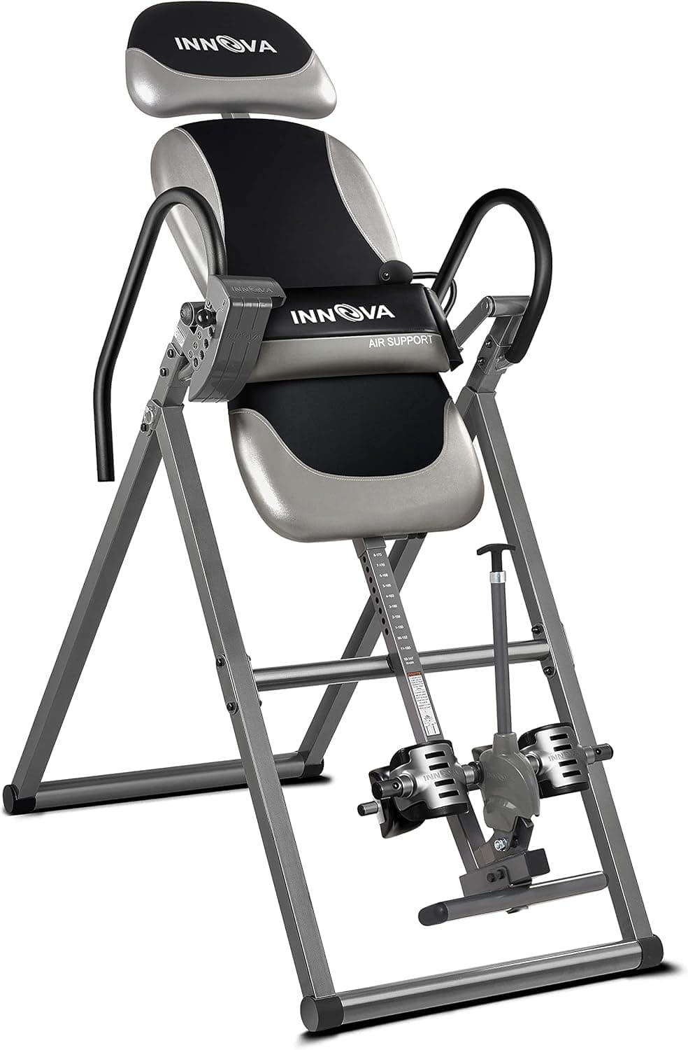 INNOVA HEALTH AND FITNESS ITX9900 Inversion Table with Air Lumbar Support, Black/Gray