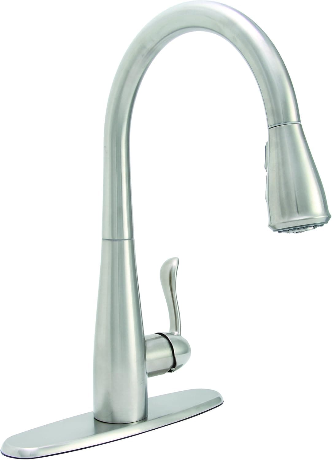 Premier 284453 Sanibel Pull-Down Kitchen Faucet With Single Handle, Stainless Steel, Lead Free