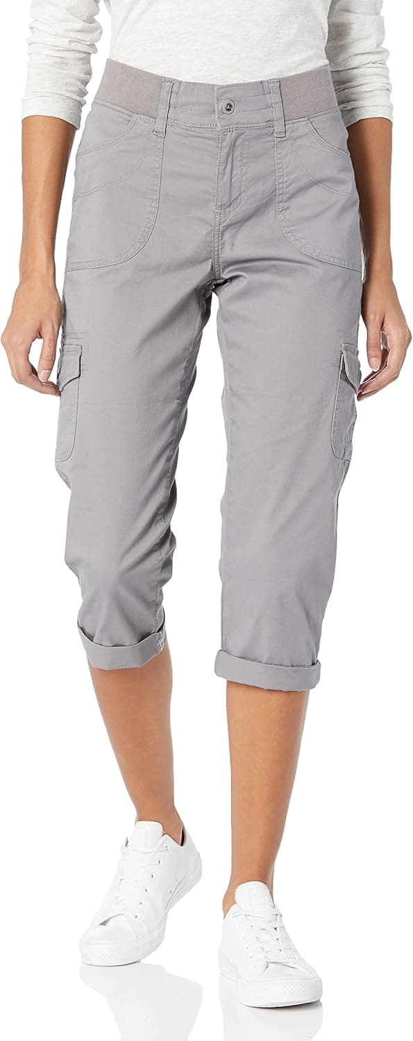 LEE Women's Relaxed-Fit Austyn Knit-Waist Cargo Capri Pant