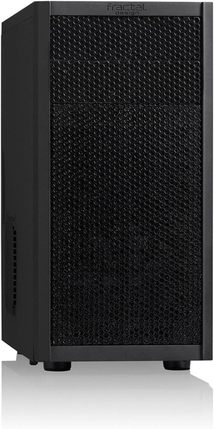 Fractal Design Core 1000 USB 3 - Mini Tower Computer Case - mATX - High Airflow and Cooling - 1x 120mm Silent Fan Included - Brushed Aluminium - Black