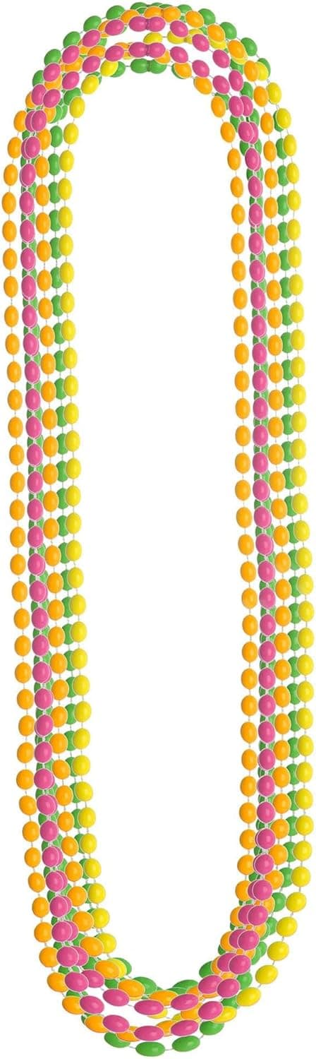 Amscan Bead Necklaces, Party Accessory, Neon