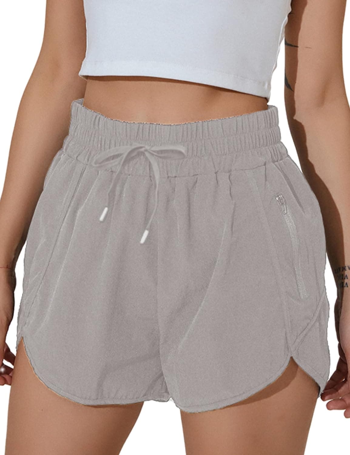 BMJL Women's Running Shorts Summer Athletic High Waisted Drawstring Causal Workout Sport Shorts with Pockets