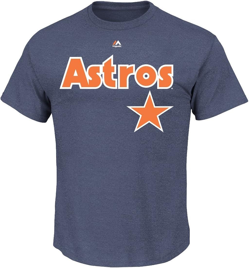 Majestic Craig Biggio Houston Astros MLB Cooperstown Player Navy T-Shirt
