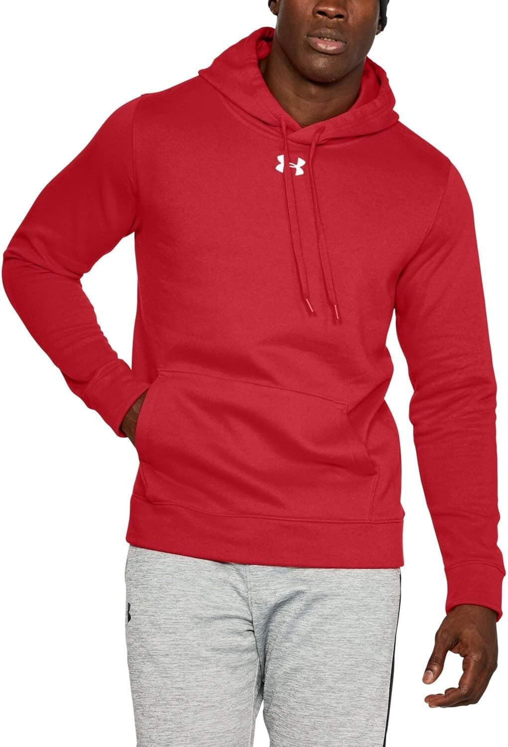 Under Armour Men's UA Hustle Fleece Hoodie XXL Red