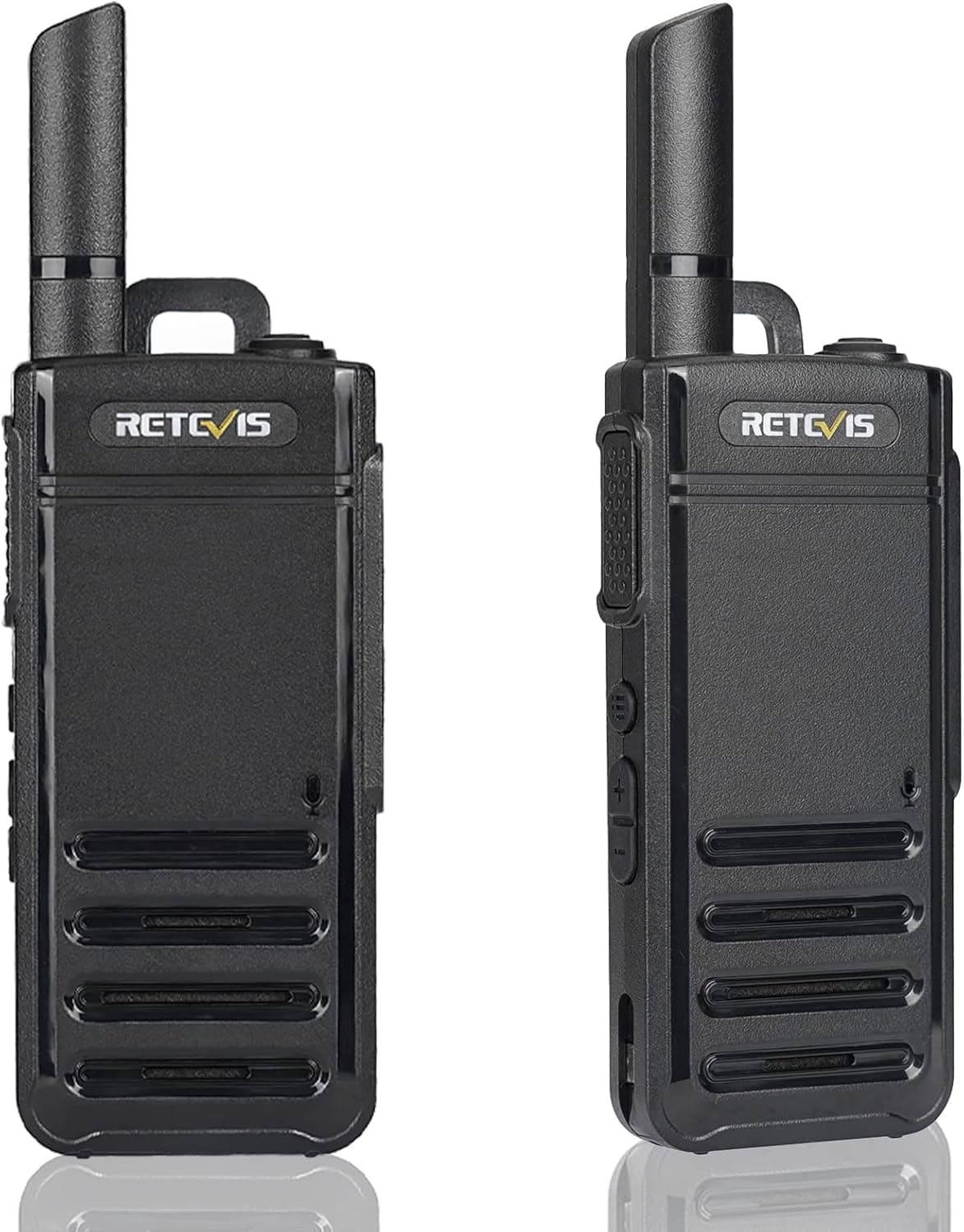 Retevis RB39 Walkie Talkies Rechargeable,VOX Hands Free 2 Way Radios,USB-C 2 in 1 Charge Cable,Call Tone,Key Lock,Lightweight Ultra-Slim Two Way Radios for Family Seniors Skiing Easter Gifts (2 Pack)