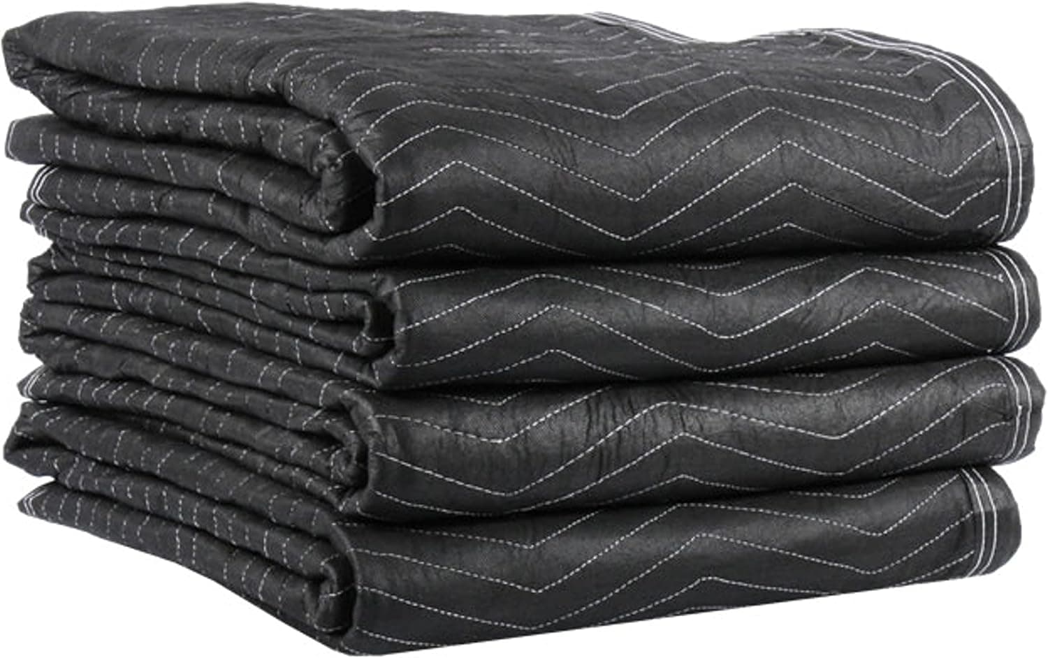 US Cargo Control 65 lb/dozen, 80"x72" Large Heavy Duty Moving Blanket, MBDELUXE65 Econo Deluxe, 4-pack