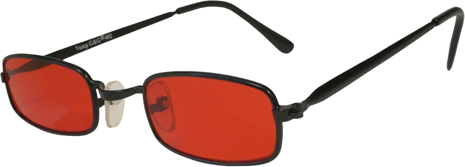 Forum Novelties Unisex-Adults Vampire Glasses, Red, Standard