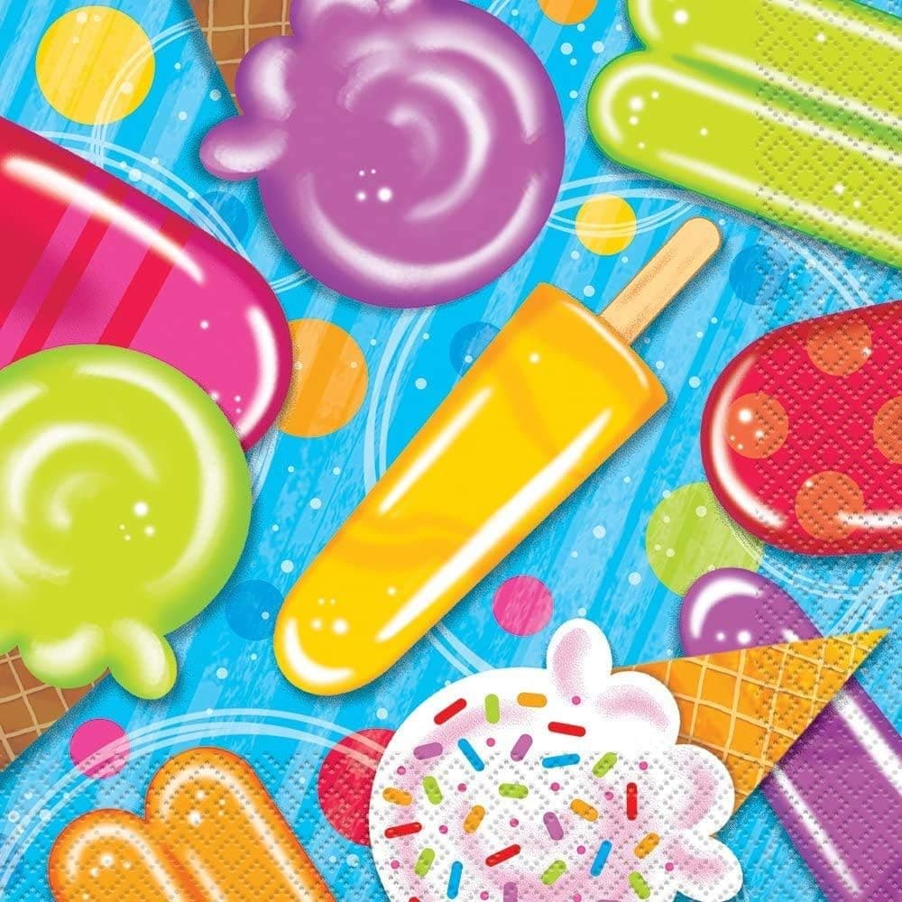 Summer Popsicle & Ice Cream Party Napkins, 16ct, Multicolor, One Size