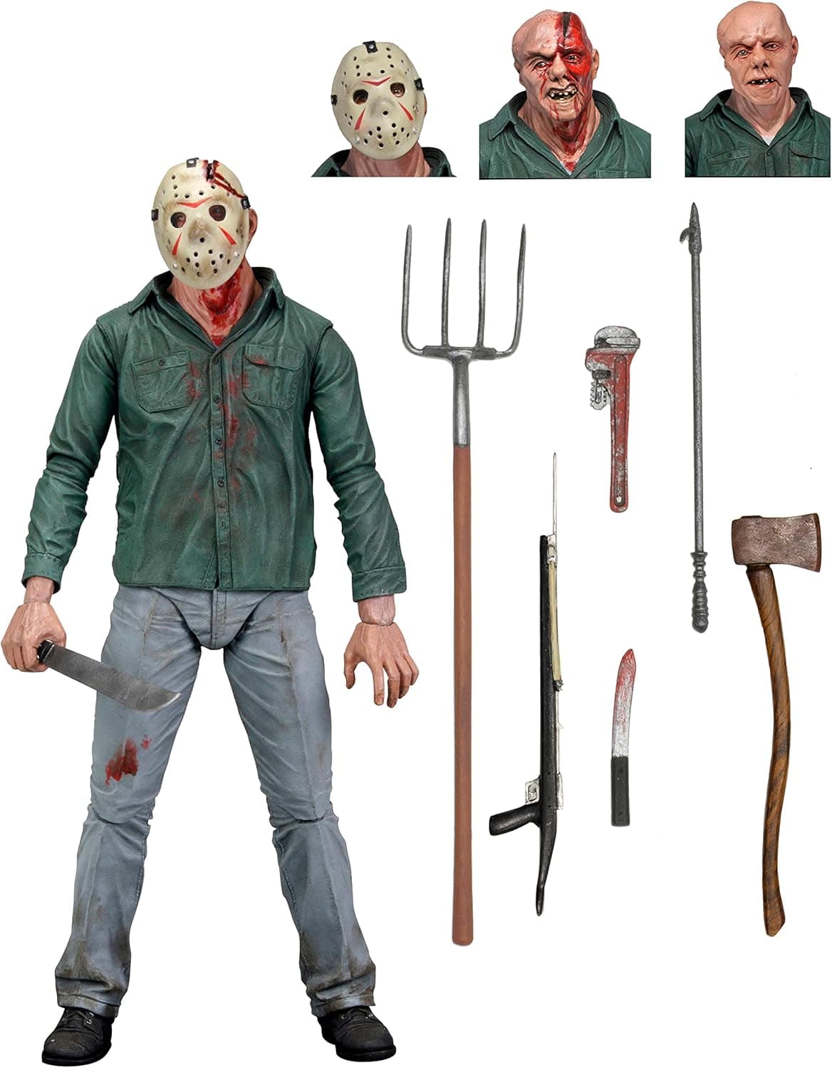 NECA Friday The 13th Scale Ultimate Part 3 Jason Action Figure, 7"