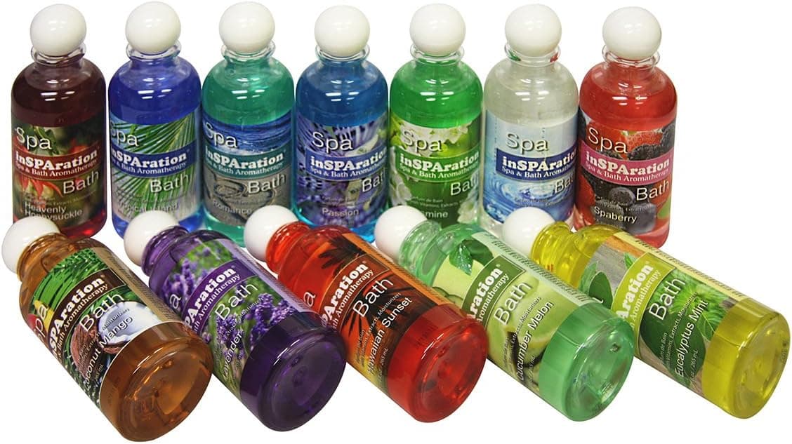 12-Pack InSPAration Aromatherapy Liquid Spa, Whirlpool & Bath Fragrances - 12 scents, 9 oz.