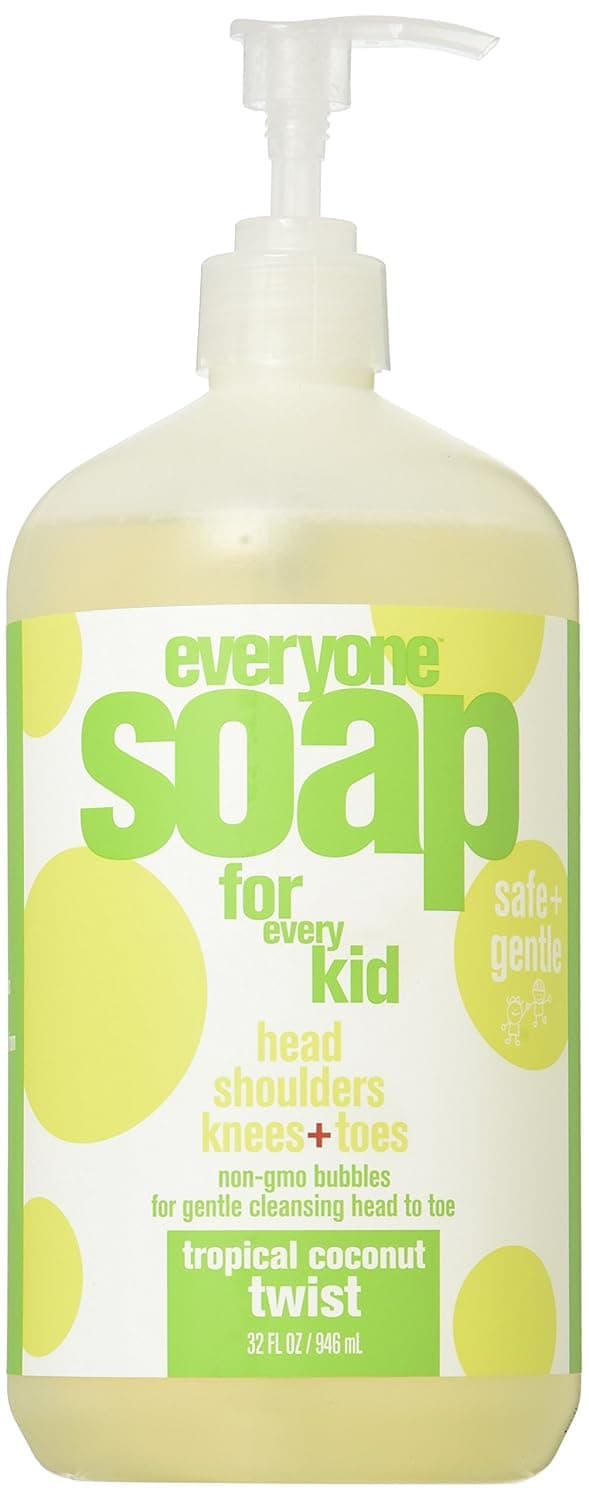EO Everyone Soap for Every Kid, Tropical Coconut Twist, 32 oz - Pack of 2