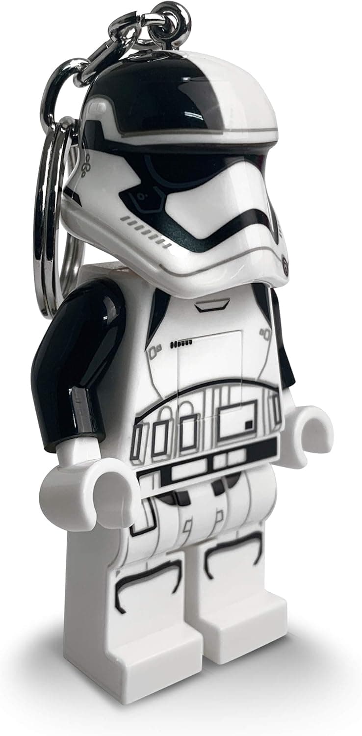 IQ Lego Star Wars First Order Stormtrooper Executioner Keychain Light - 3 Inch Tall Figure (KE115)