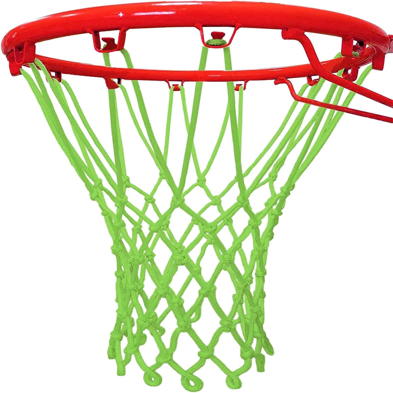 Glow Glow in The Dark Basketball Net, Nightlight Basketball Net Luminous Outdoor Portable Sun Powered, Heavy Duty Basketball Net Replacement for Pool Sports School