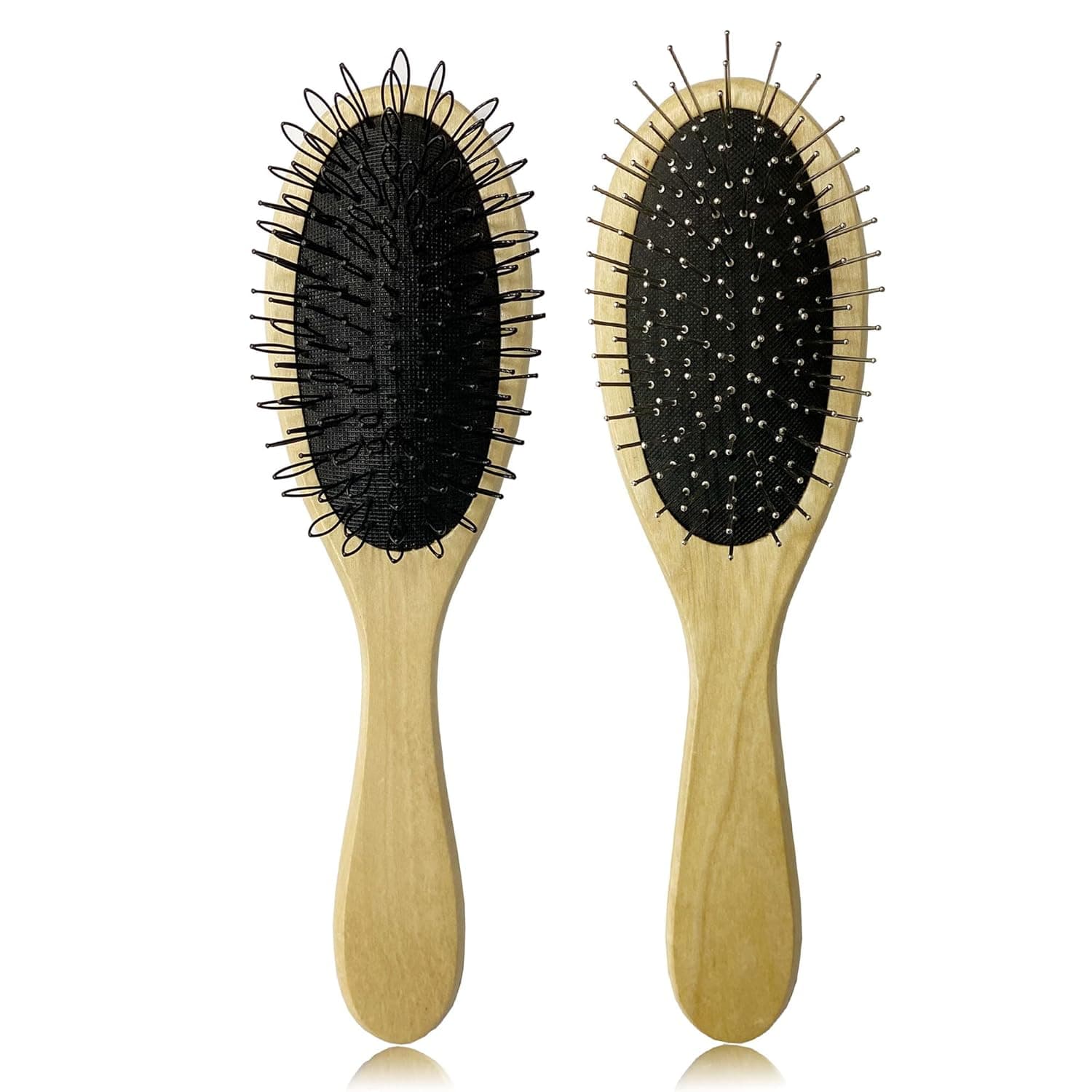 Wig Brush for Synthetic Wigs, Detangling Wigs Professional Wood Handle Hair Comb Wig Brush Set,WB-1