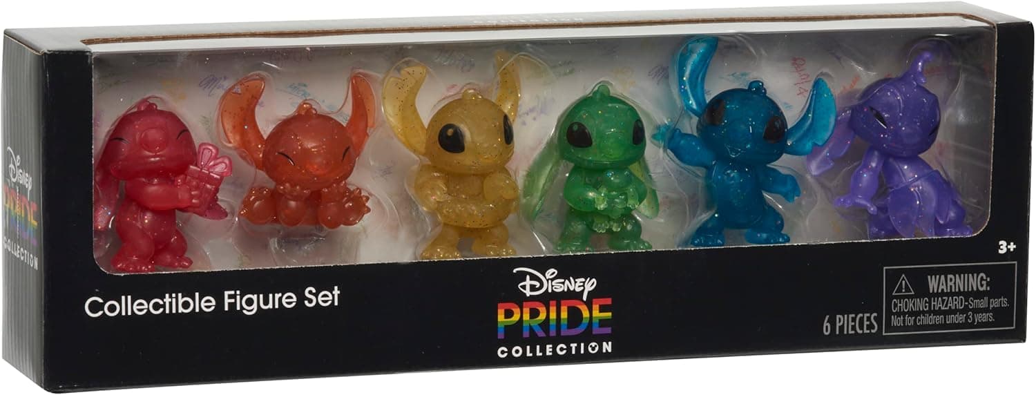 STITCH Disney Pride Collectible Figure Set, Officially Licensed Kids Toys for Ages 3 Up, Gifts and Presents by Just Play