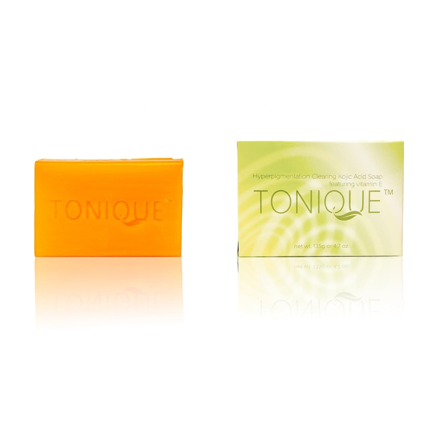 Tonique Kojic Acid Soap + Vitamin E | C bar for whitening and bleaching dark spots | Eliminating acne, blemishes, and scarring | Skin brightening and toning for your face and body
